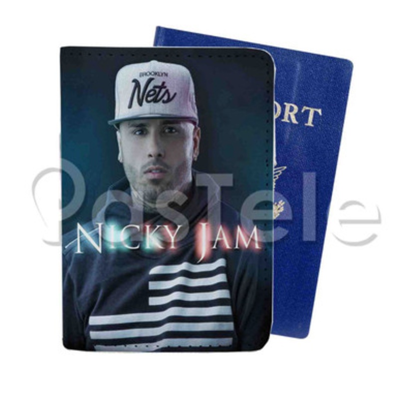 Nicky Jam Custom PU Leather Passport Travel Baggage Cover