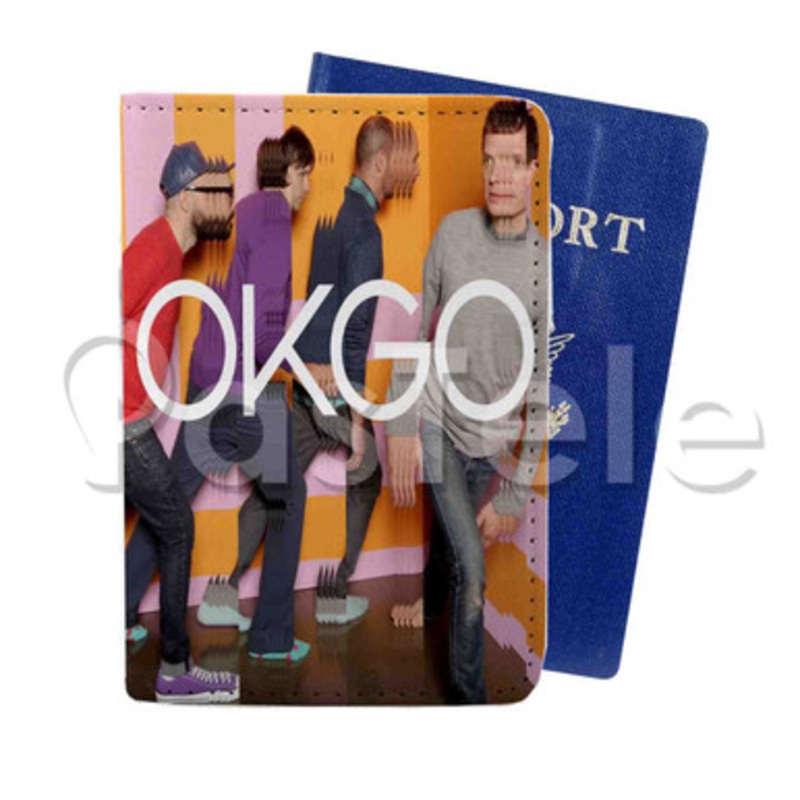 OK Go The One Moment Custom PU Leather Passport Travel Baggage Cover