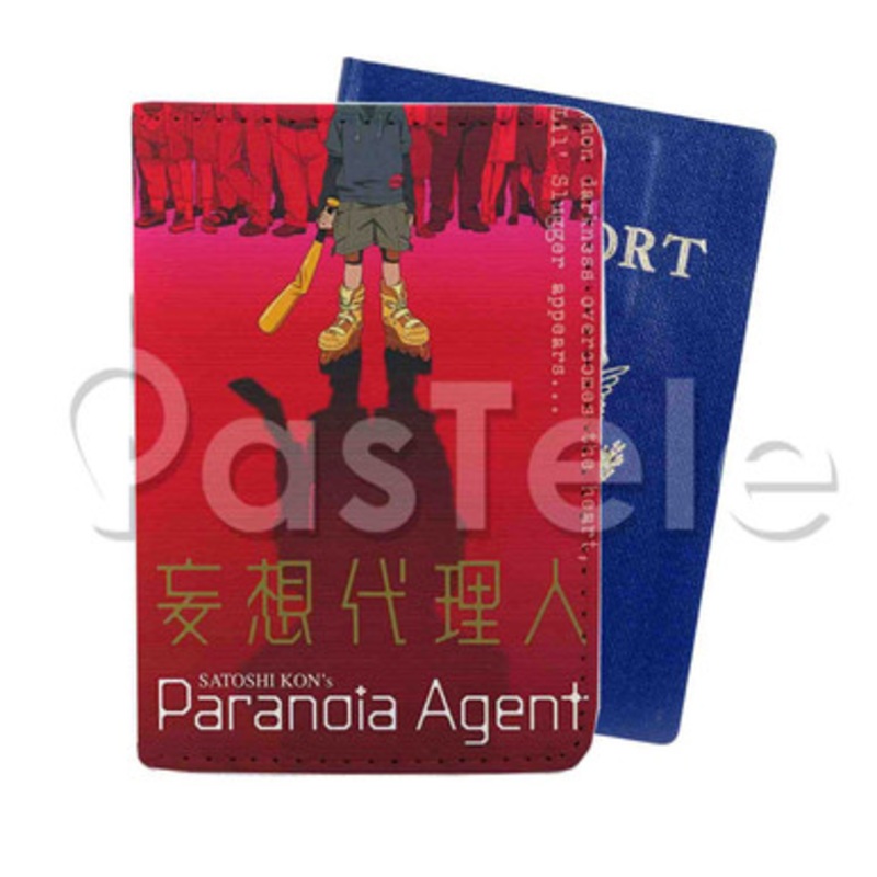 Paranoia Agent Custom PU Leather Passport Travel Baggage Cover