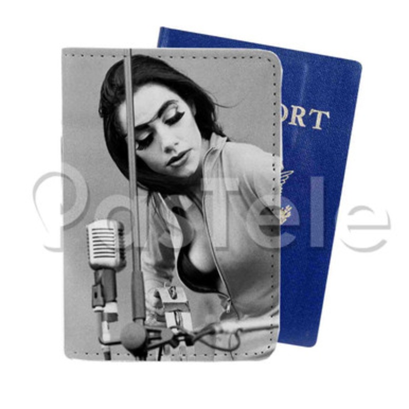 PJ Harvey Custom PU Leather Passport Travel Baggage Cover