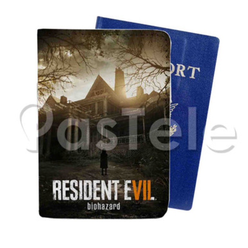 Resident Evil 7 Biohazard Custom PU Leather Passport Travel Baggage Cover