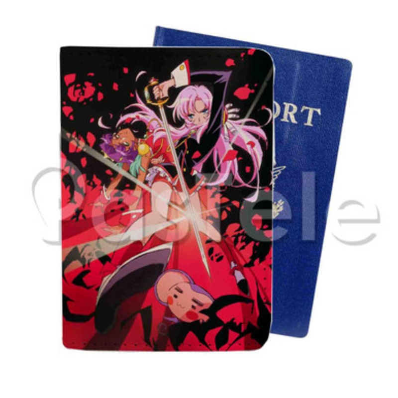 Revolutionary Girl Utena Custom PU Leather Passport Travel Baggage Cover