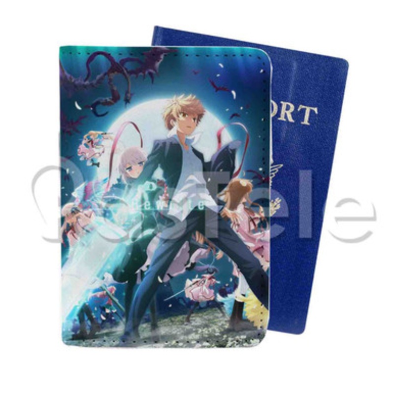 Rewrite Moon and Terra Custom PU Leather Passport Travel Baggage Cover