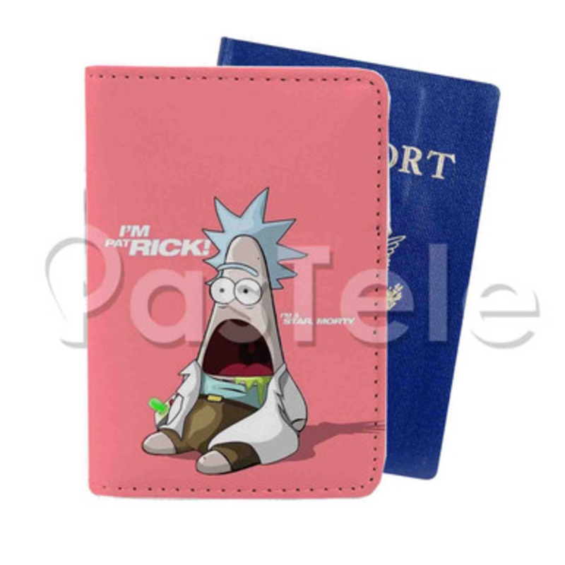 Rick and Morty Patrick Custom PU Leather Passport Travel Baggage Cover