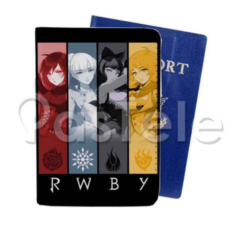 RWBY Custom PU Leather Passport Travel Baggage Cover