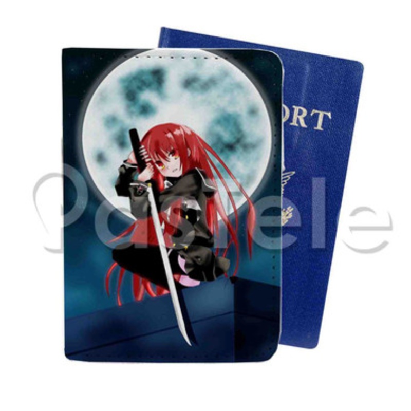 Shakugan No Shana Custom PU Leather Passport Travel Baggage Cover