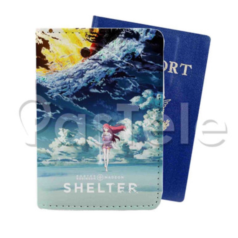 Shelter Custom PU Leather Passport Travel Baggage Cover