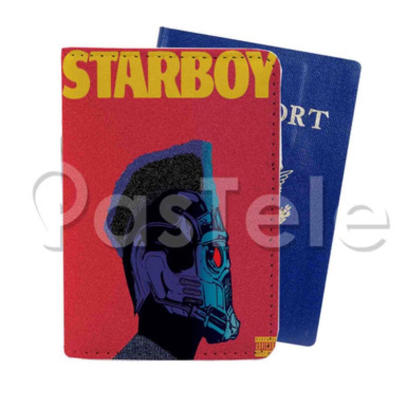 The Weeknd Starboy Custom PU Leather Passport Travel Baggage Cover