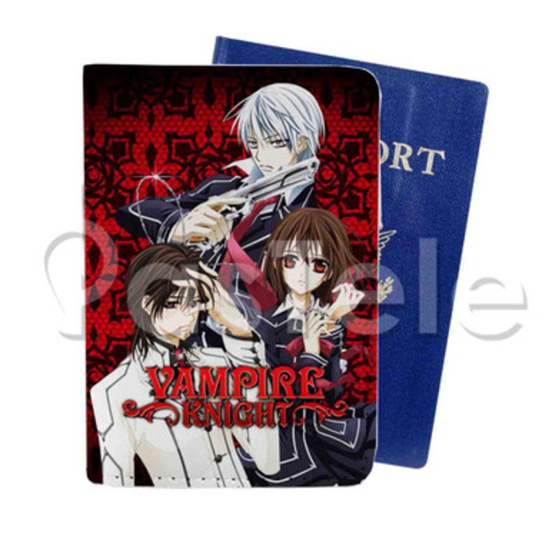 Vampire Knight Custom PU Leather Passport Travel Baggage Cover