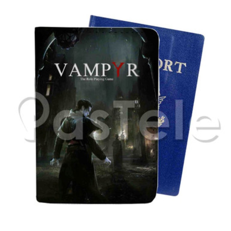 Vampyr Custom PU Leather Passport Travel Baggage Cover