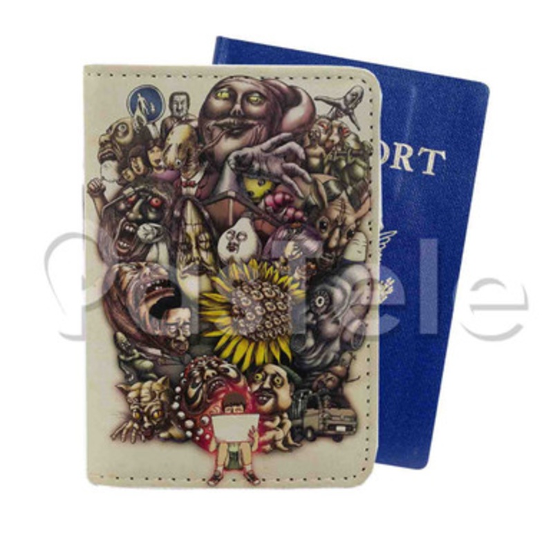 Yamishibai Japanese Ghost Stories Custom PU Leather Passport Travel Baggage Cover