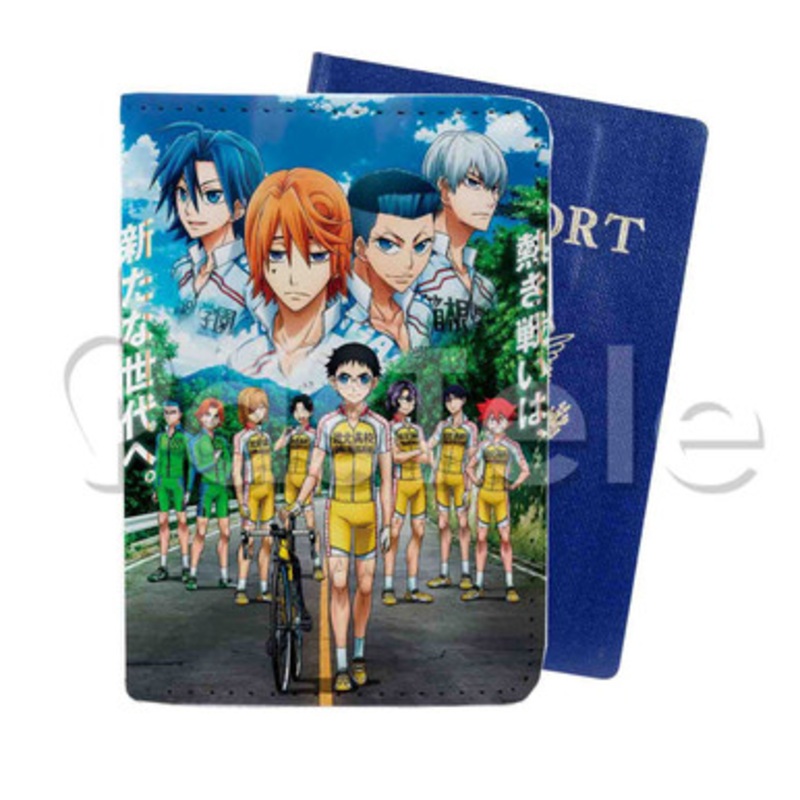 Yowamushi Pedal New Generation Custom PU Leather Passport Travel Baggage Cover
