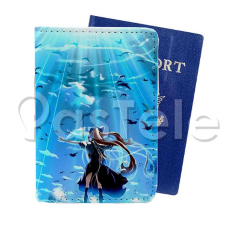 Air Anime Custom PU Leather Passport Travel Baggage Cover