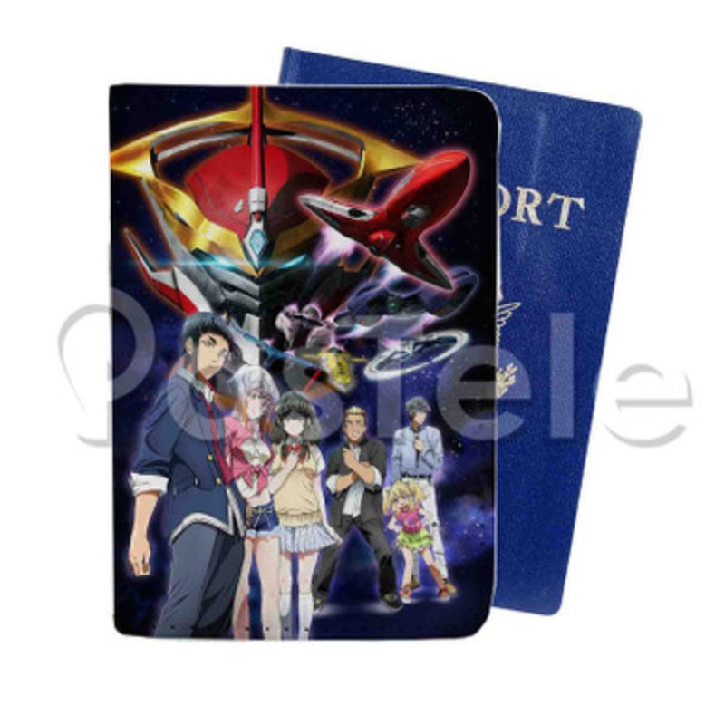 Aquarion Logos Custom PU Leather Passport Travel Baggage Cover