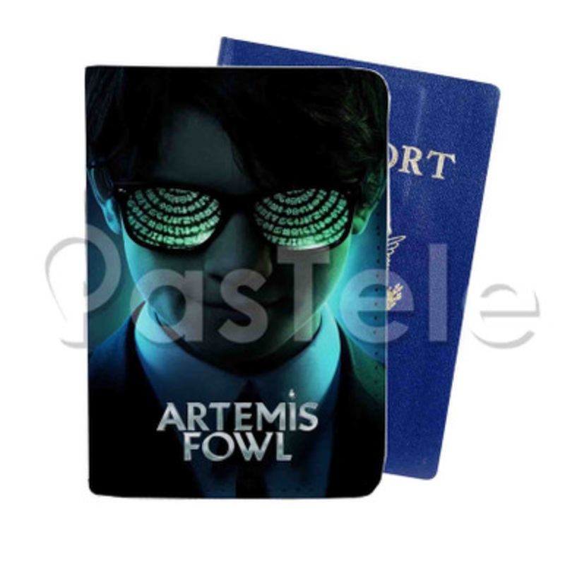 Artemis Fowl Custom PU Leather Passport Travel Baggage Cover