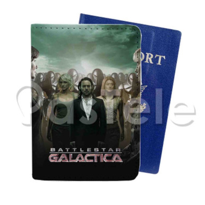 Battlestar Galactica Custom PU Leather Passport Travel Baggage Cover