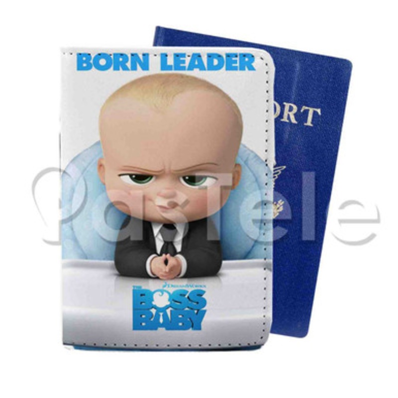 Boss Baby Custom PU Leather Passport Travel Baggage Cover