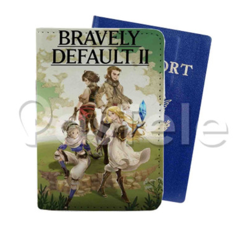 Bravely Default II Custom PU Leather Passport Travel Baggage Cover