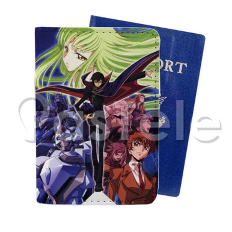 Code Geass Lelouch of the Rebellion Custom PU Leather Passport Travel Baggage Cover