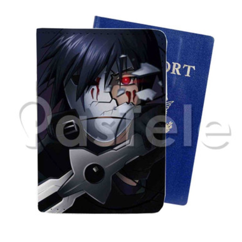 Darker than Black Custom PU Leather Passport Travel Baggage Cover