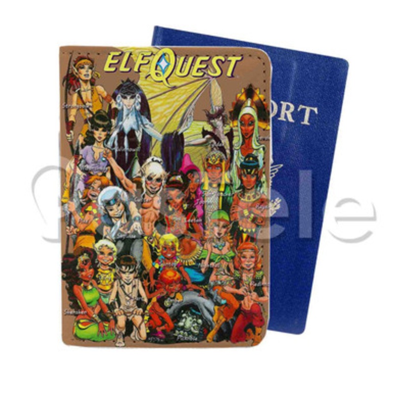 Elfquest Winter Special Custom PU Leather Passport Travel Baggage Cover