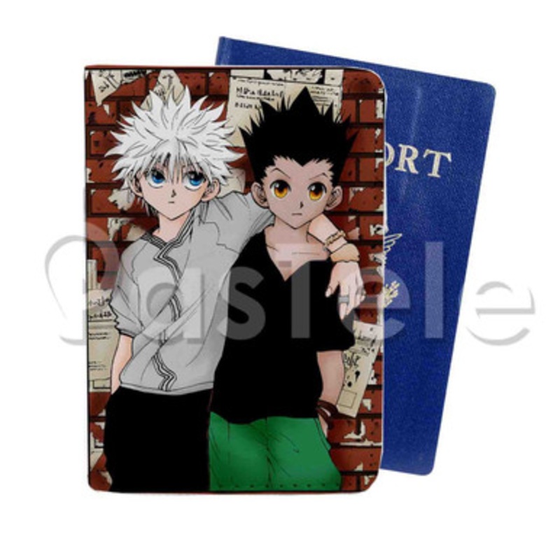 Gon Killua Hunter X Hunter Custom PU Leather Passport Travel Baggage Cover