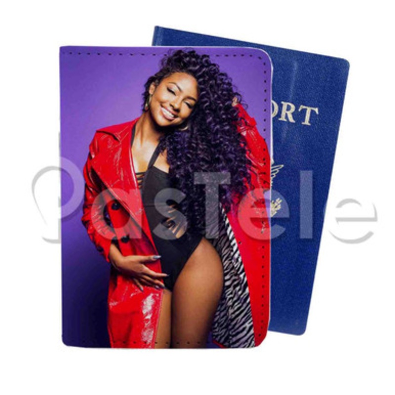 Justine Skye U Don t Know Custom PU Leather Passport Travel Baggage Cover