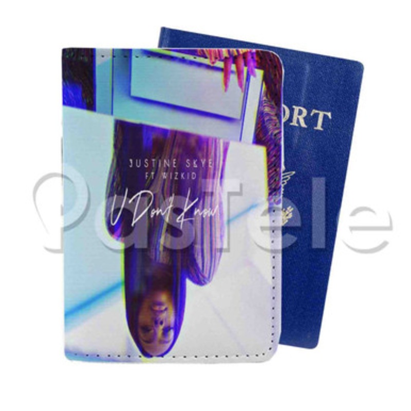 Justine Skye U Don t Know ft Wizkid Custom PU Leather Passport Travel Baggage Cover