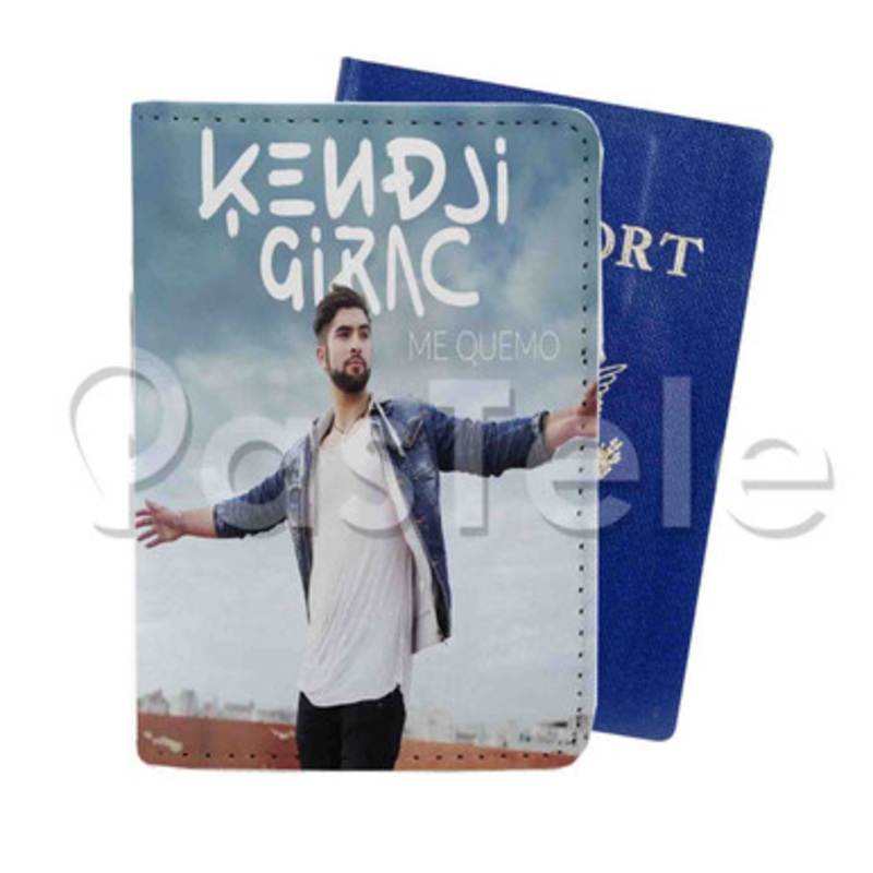 Kendji Girac Custom PU Leather Passport Travel Baggage Cover