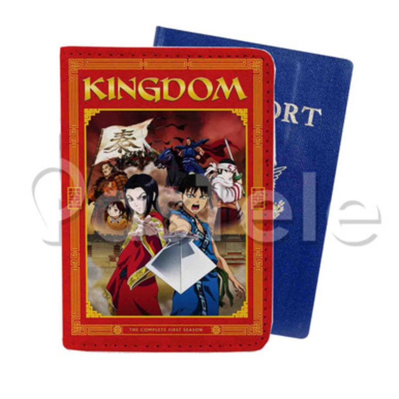 Kingdom Anime Custom PU Leather Passport Travel Baggage Cover