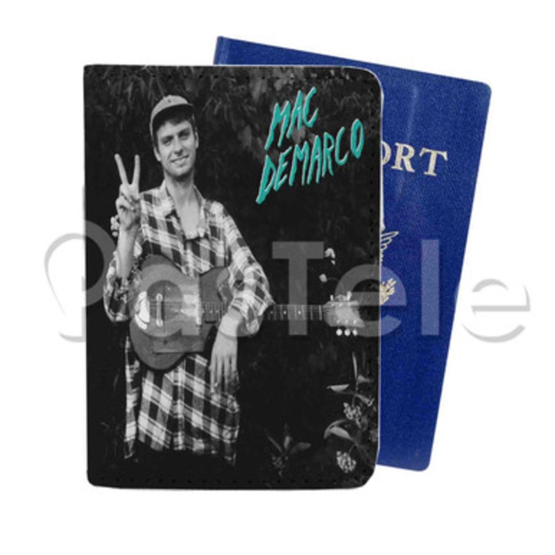 Mac Demarco Custom PU Leather Passport Travel Baggage Cover