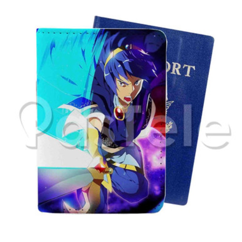 Marth Fire Emblem Custom PU Leather Passport Travel Baggage Cover