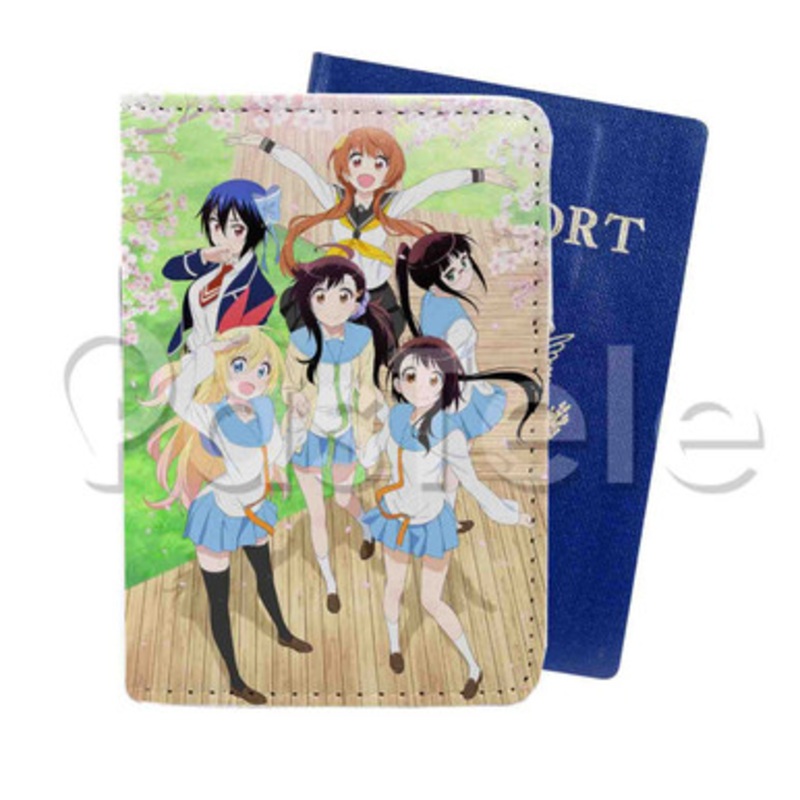 Nisekoi Custom PU Leather Passport Travel Baggage Cover