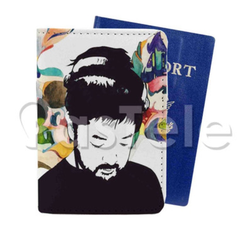 Nujabes Japanese Rapper Custom PU Leather Passport Travel Baggage Cover