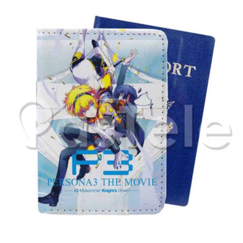 Persona 3 the Movie 2 Midsummer Knight s Dream Custom PU Leather Passport Travel Baggage Cover