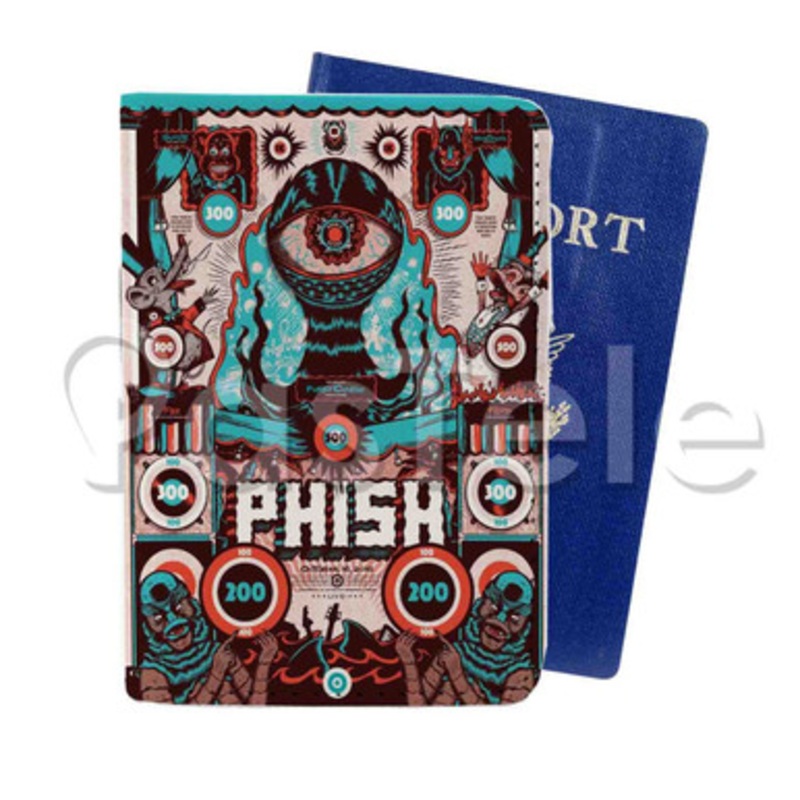 Phish Custom PU Leather Passport Travel Baggage Cover