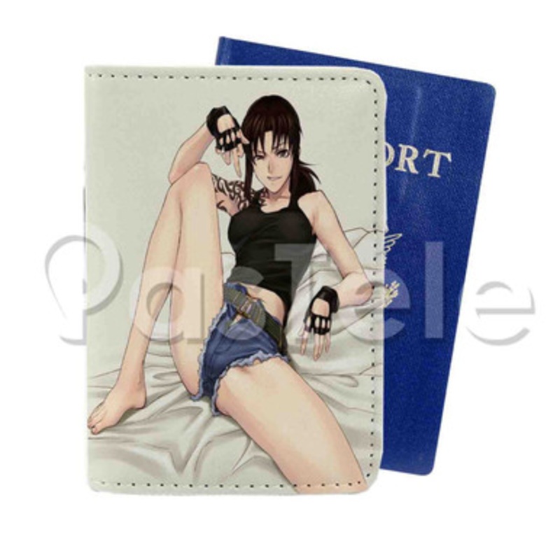 Revy Black Lagoon Custom PU Leather Passport Travel Baggage Cover