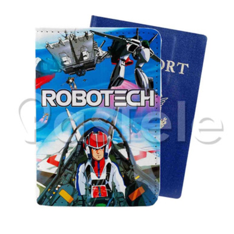 Robotech Custom PU Leather Passport Travel Baggage Cover