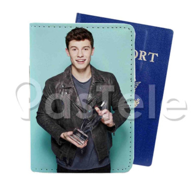 Shawn Mendes Custom PU Leather Passport Travel Baggage Cover