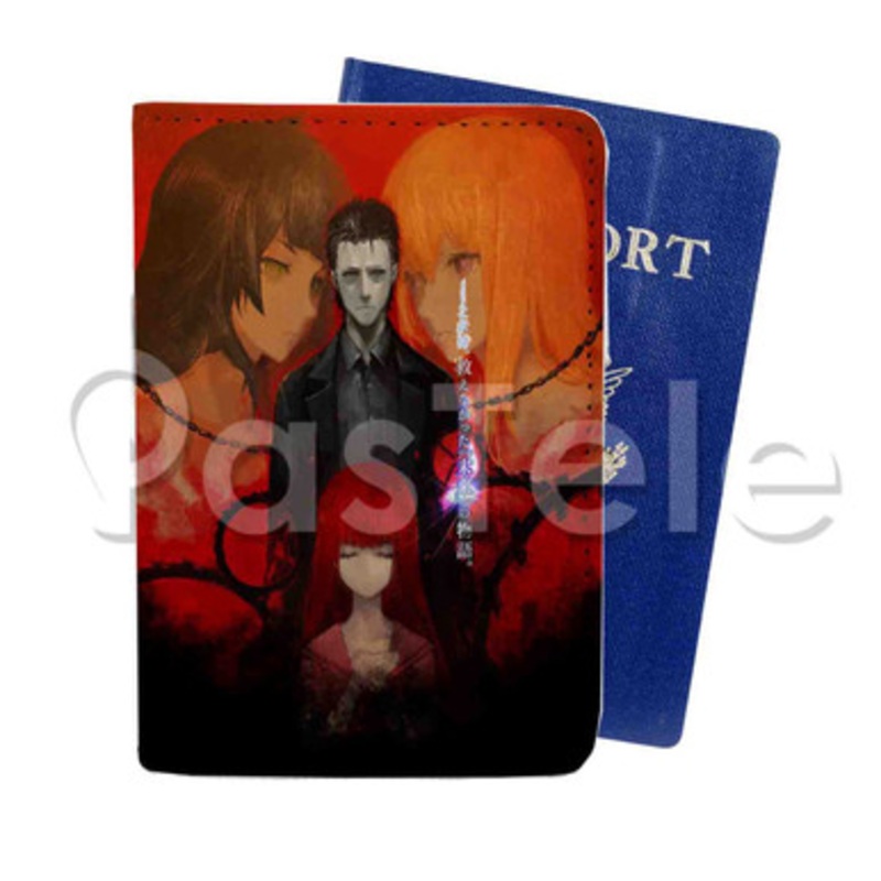 Steins Gate 0 Custom PU Leather Passport Travel Baggage Cover