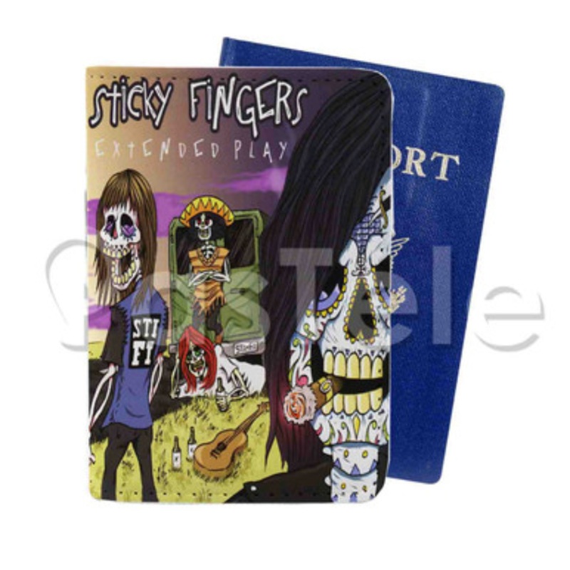 Sticky Fingers Custom PU Leather Passport Travel Baggage Cover