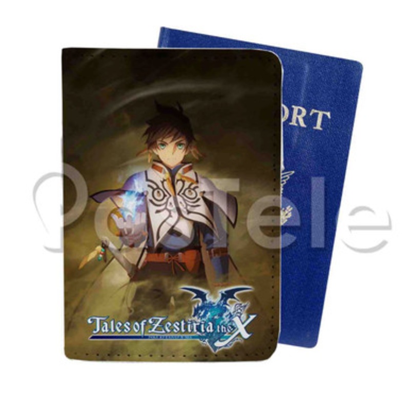 Tales of Zestiria X Custom PU Leather Passport Travel Baggage Cover