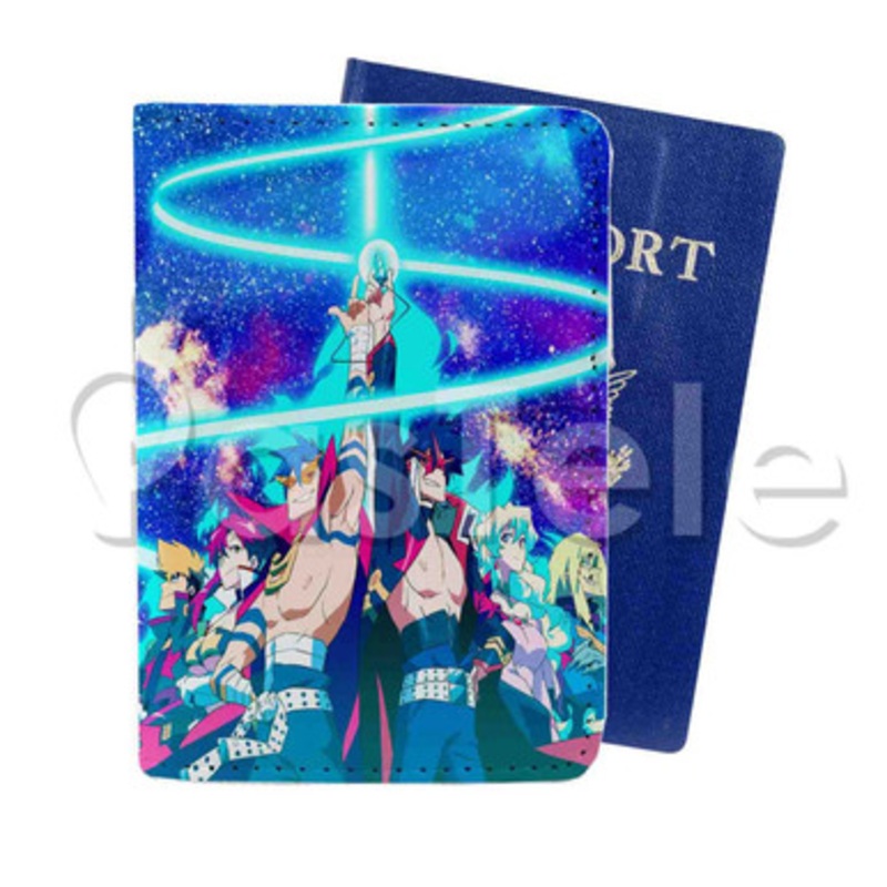 Tengen Toppa Gurren Lagann 2 Custom PU Leather Passport Travel Baggage Cover