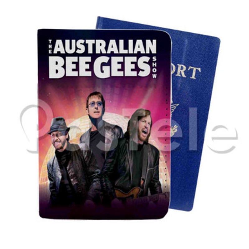The Australian Bee Gees Custom PU Leather Passport Travel Baggage Cover