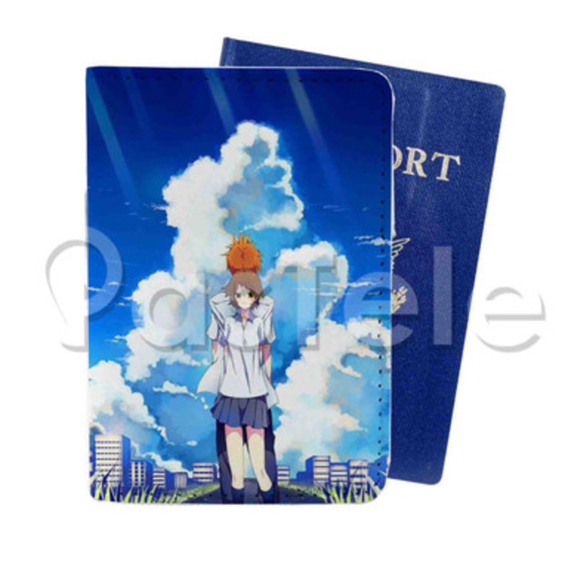 The Girl Who Leapt Through Time Custom PU Leather Passport Travel Baggage Cover