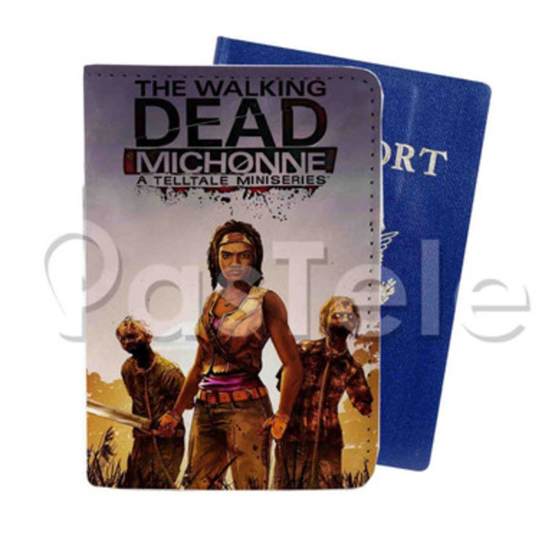 The Walking Dead Michonne Custom PU Leather Passport Travel Baggage Cover