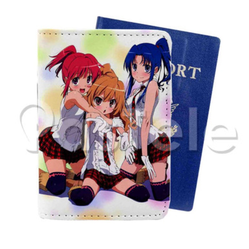 Toradora Custom PU Leather Passport Travel Baggage Cover