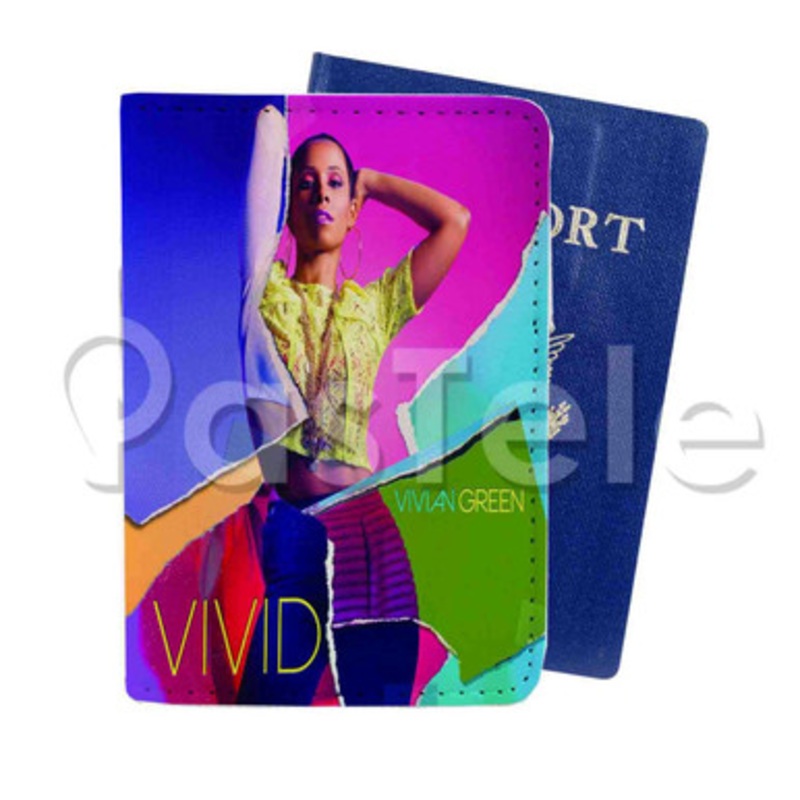 Vivian Green Custom PU Leather Passport Travel Baggage Cover