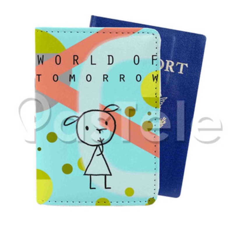 World of Tomorrow It s Such a Beautiful Day Custom PU Leather Passport Travel Baggage Cover