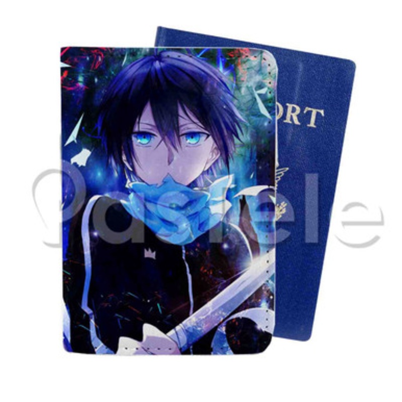Yato Noragami Custom PU Leather Passport Travel Baggage Cover